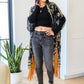 Judy Blue Front Yoke Skinny Black Wash Jeans