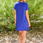 Here To Stay T-Shirt Dress In Blue