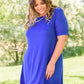 Here To Stay T-Shirt Dress In Blue
