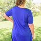 Here To Stay T-Shirt Dress In Blue