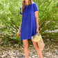 Here To Stay T-Shirt Dress In Blue