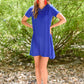 Here To Stay T-Shirt Dress In Blue
