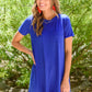 Here To Stay T-Shirt Dress In Blue