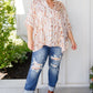 Take a Chance Mixed Print Top
