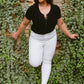 Judy Blue High Waisted White Skinny Jeans