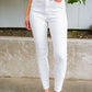Judy Blue High Waisted White Skinny Jeans