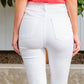 Judy Blue High Waisted White Skinny Jeans