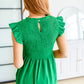Talk About It Smocked V-Neck Top