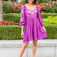 Talks Of Color Embroidered Dress