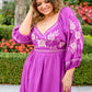 Talks Of Color Embroidered Dress