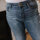 Judy Blue High Waist Slit Hem Straight Jeans