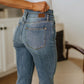Judy Blue High Waist Slit Hem Straight Jeans