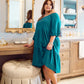 Teal Tiers Dress