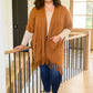 Tell My Story Rib Knit Kimono In Camel
