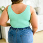 The Basics Long Line Reversible Tank in Mint