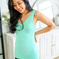 The Basics Long Line Reversible Tank in Mint