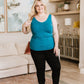 The Basics Reversible Longline Tank in Dark Teal