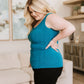 The Basics Reversible Longline Tank in Dark Teal