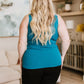 The Basics Reversible Longline Tank in Dark Teal