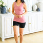 The Basics Reversible Longline Tank in Dusty Rose