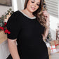 The Bling You Need Top in Black