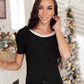 The Bling You Need Top in Black