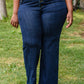 Risen Wide Leg Flare Jeans