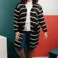 The Janessa Striped Cardigan