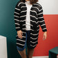 The Janessa Striped Cardigan