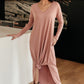 The Melanie Maxi Dress in Mauve