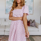 The Moment Checkered Babydoll Dress