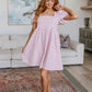 The Moment Checkered Babydoll Dress
