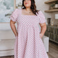 The Moment Checkered Babydoll Dress