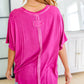 The Remix Oversized Mineral Washed T-Shirt in Magenta