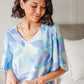 The Tropics Top In Blue