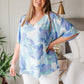 The Tropics Top In Blue
