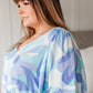 The Tropics Top In Blue