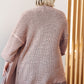 The Way It Was Cardigan in Mauve