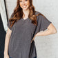 The Weekender Top in Charcoal
