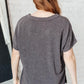 The Weekender Top in Charcoal