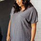The Weekender Top in Charcoal