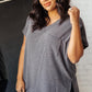 The Weekender Top in Charcoal