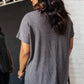 The Weekender Top in Charcoal