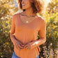 The Wendi Top in Harvest Orange