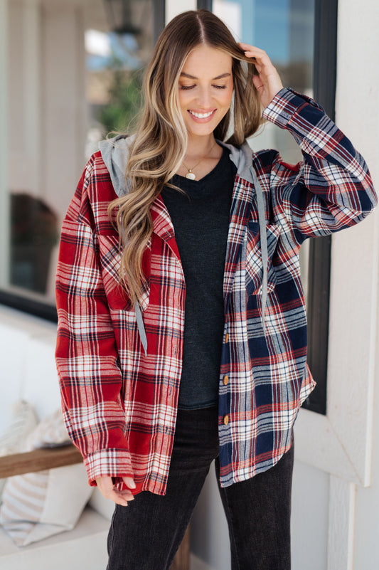 Thinking Out Loud Hooded Flannel