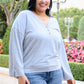 Throw On And Go Top in Gray