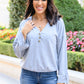 Throw On And Go Top in Gray