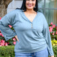 Throw On And Go Top in Teal