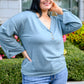 Throw On And Go Top in Teal