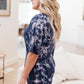 Tidal Wave Top in Navy